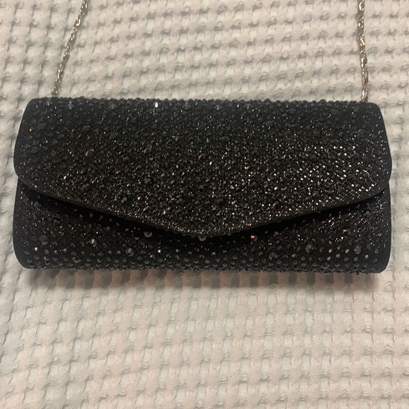 Black rhinestone clutch - Picture 2 of 5